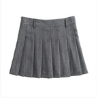 French Pinstripe Wool Blend Suit Skirt Set