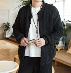 Thick Plush Cotton Coat in Chinese Style