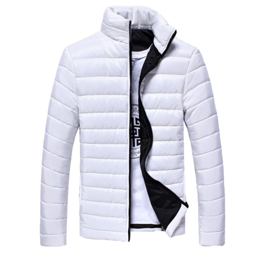 Men's High-Quality Winter Solid Color Parka Jacket
