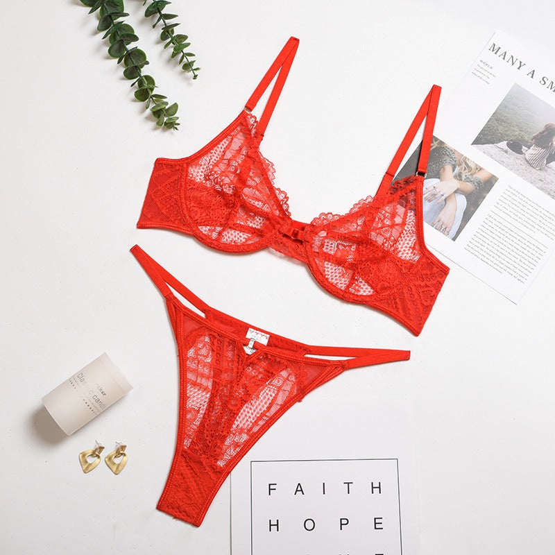 Women's Multi-color Lace Underwear Set