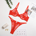 Women's Multi-color Lace Underwear Set