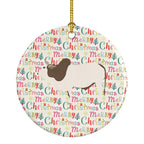 Malvi Cow Christmas Ceramic Ornament