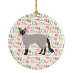 Balinese #1 Cat Christmas Ceramic Ornament