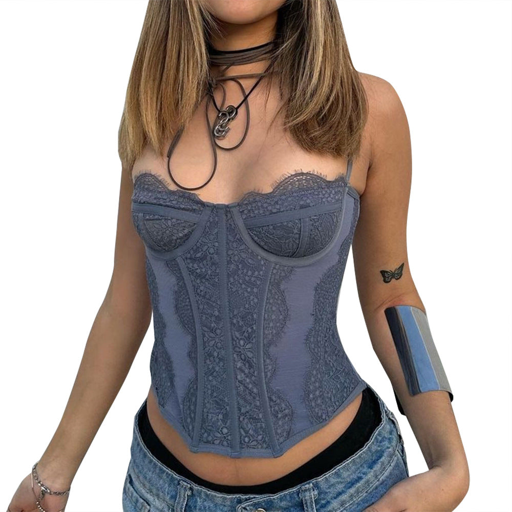 Q01059J Frut 2024 Summer Lace Bodysuit for Women