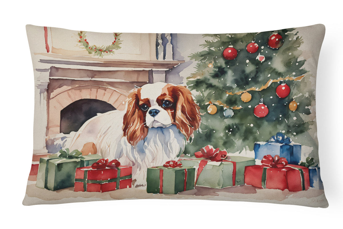 Cavalier Spaniel Cozy Christmas Throw Pillow