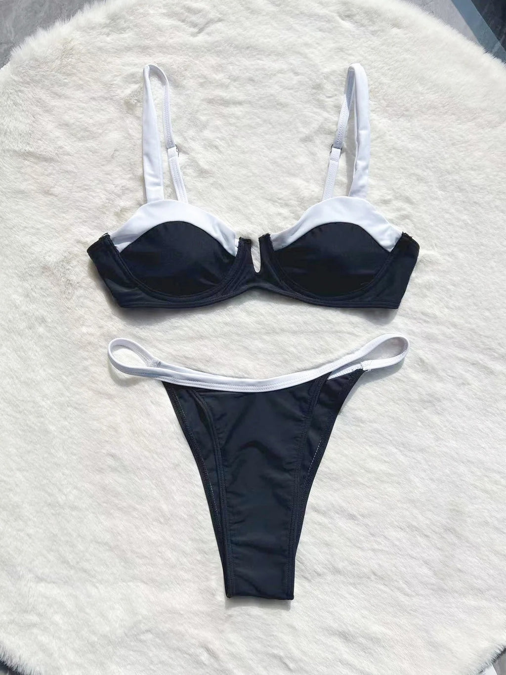 2023 New Women's Low-Waist Bikini Swimsuit Set