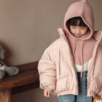 Children's Knitted Hat and Down Jacket for Autumn/Winter