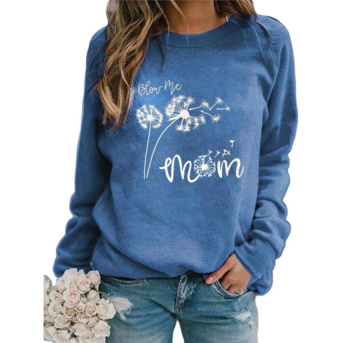 Animal Print Crew Neck Sweater - European & American Style