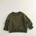 Children's Floral Round Neck Sweater