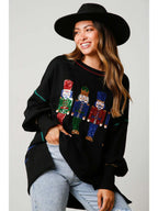 Thickened All-Matching Christmas Sweet Sequins Top