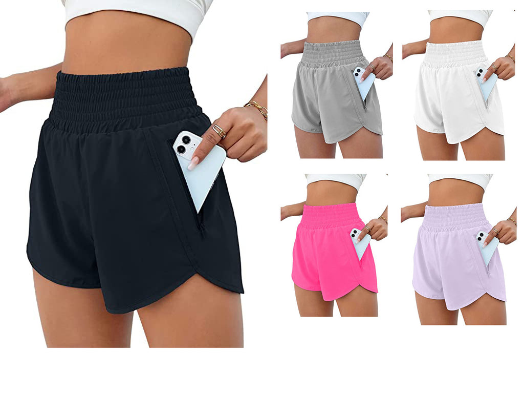 2023 Women's High-Waist Running Yoga Shorts