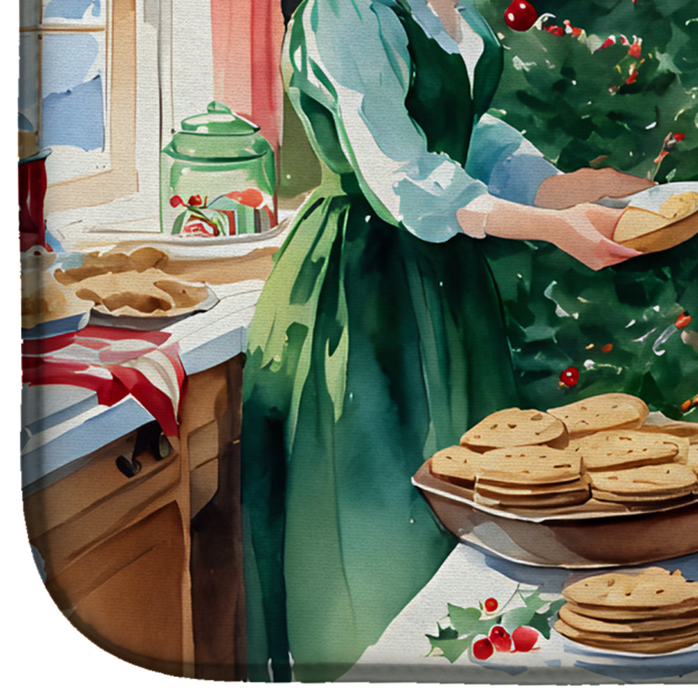 Irish Setter Christmas Cookies Dish Drying Mat