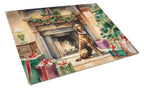 Chesapeake Bay Retriever Cozy Christmas Glass Cutting Board