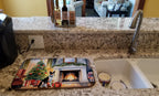 Basenji Cozy Christmas Dish Drying Mat