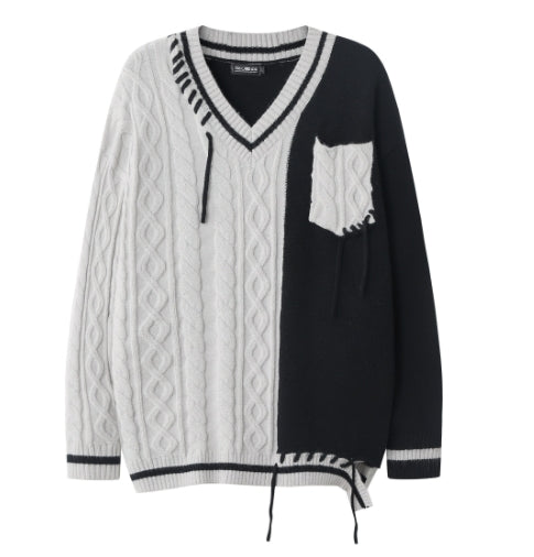 Loose Knitted Sweater for Autumn and Winter