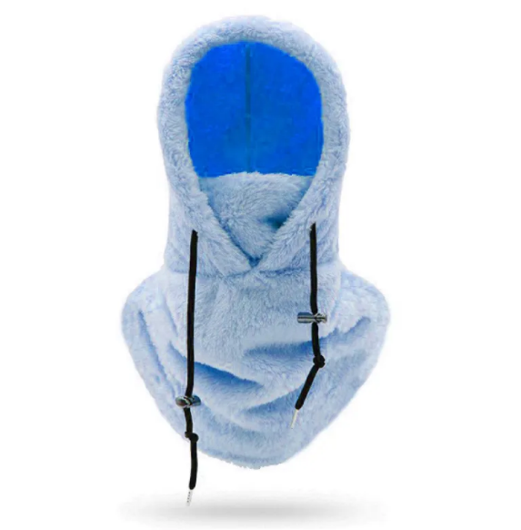 Winter Cycling Windproof Cap and Thick Scarf Set | Embroidered Cap