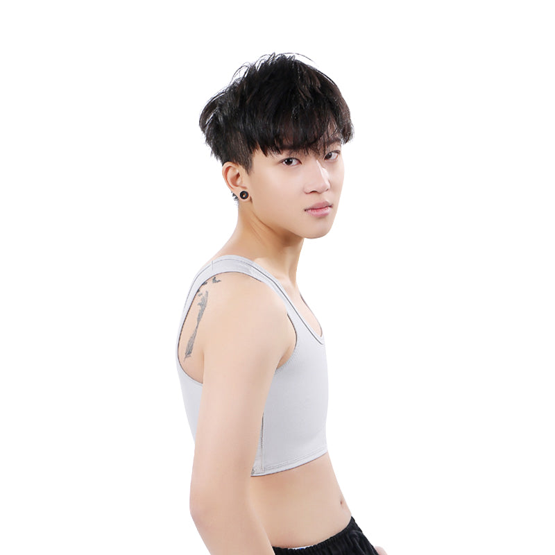 Short Bustier Top for Women - Chest Compression Vest