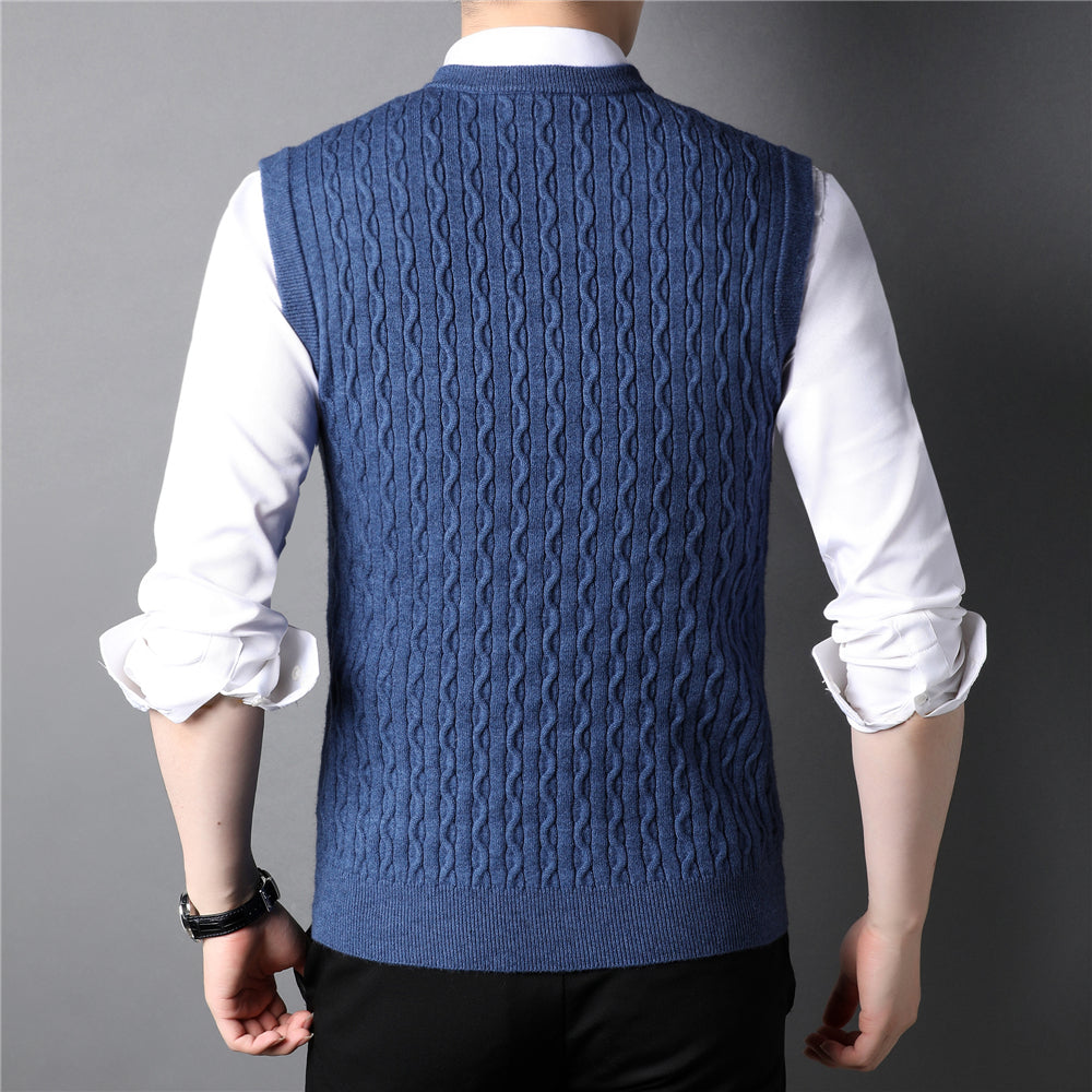 Warm Fashionable Casual Men's Tank Tops for Autumn/Winter