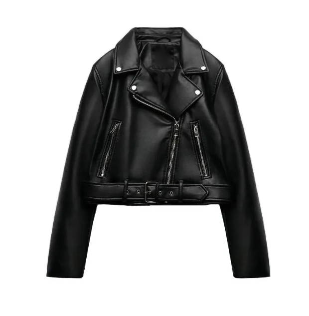 Women's Chic PU Leather Jacket