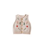 Embroidered Cotton Cardigan Baby Versatile Vest Jacket