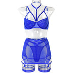 2022 Women's Fashion Breathable Mesh Lingerie Set