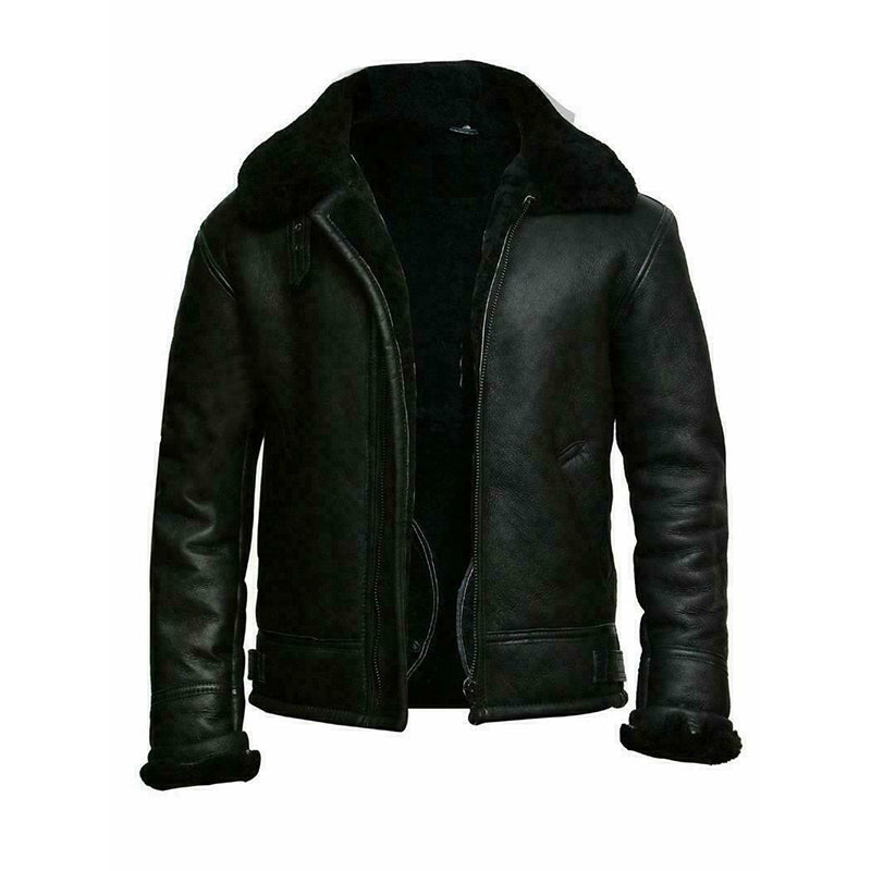 Men's Plush Jacket with Integrated Fur - Warm & Versatile