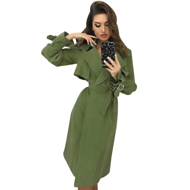 Mid-Length Loose Women's Over-the-Knee Woolen Coat