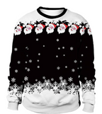 Women's Christmas Animal Print Round Neck Sweater