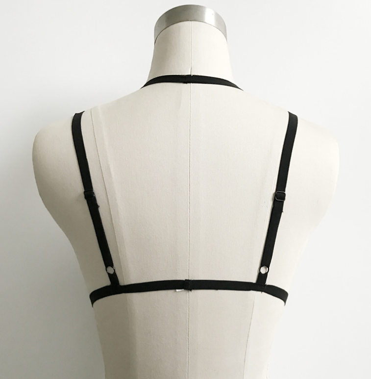 Lingerie with Straps - Seductive Bra and Accessories
