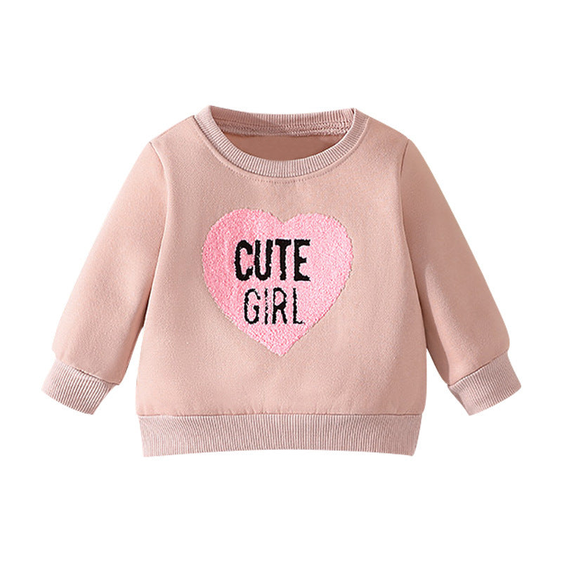 Long Sleeve Round Neck Pullover for Baby Casual Wear