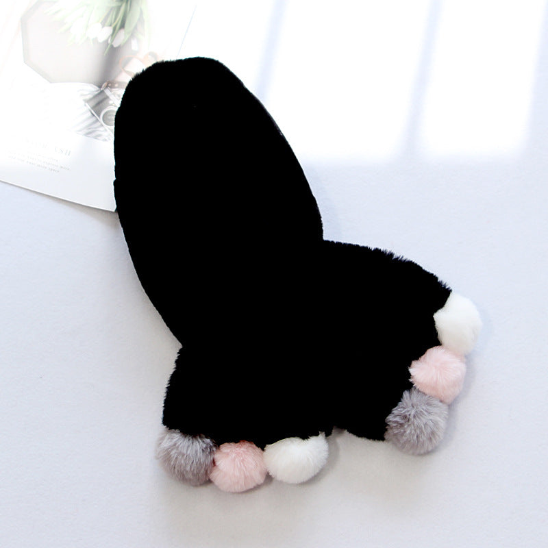 Thick Warm Solid Color Scarf for Children