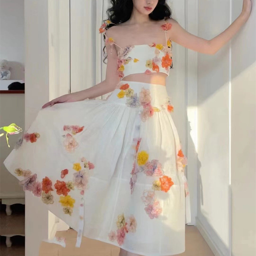 Women's Strapless Tube Top with Fairy Skirt