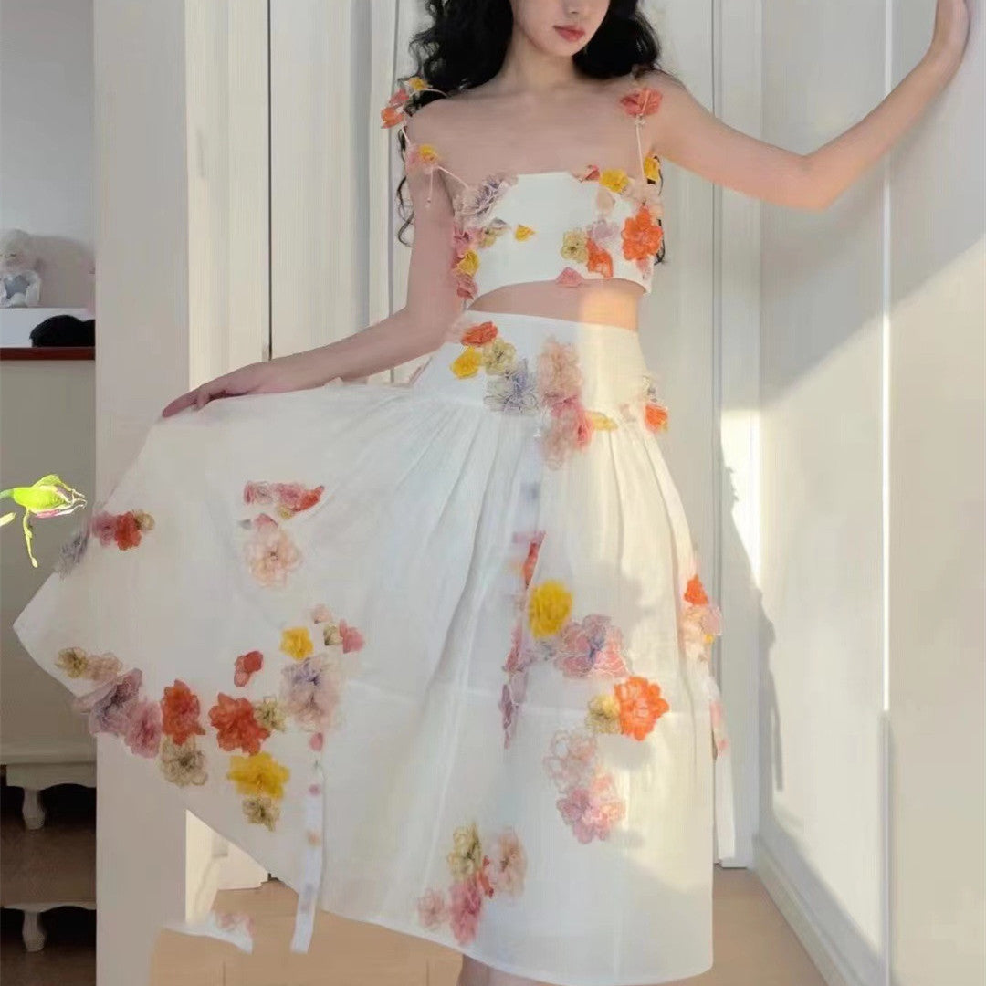 Women's Strapless Tube Top with Fairy Skirt