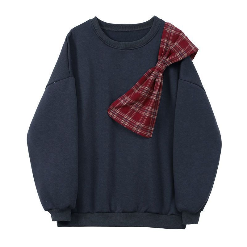 Large Women's Bowknot Sweater with Unique Design