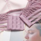 Black Snow Summer Wireless Lace Bra Set with Comfort