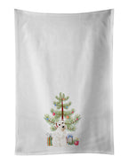 Schnauzer White #1 Christmas Kitchen Towel Set of 2