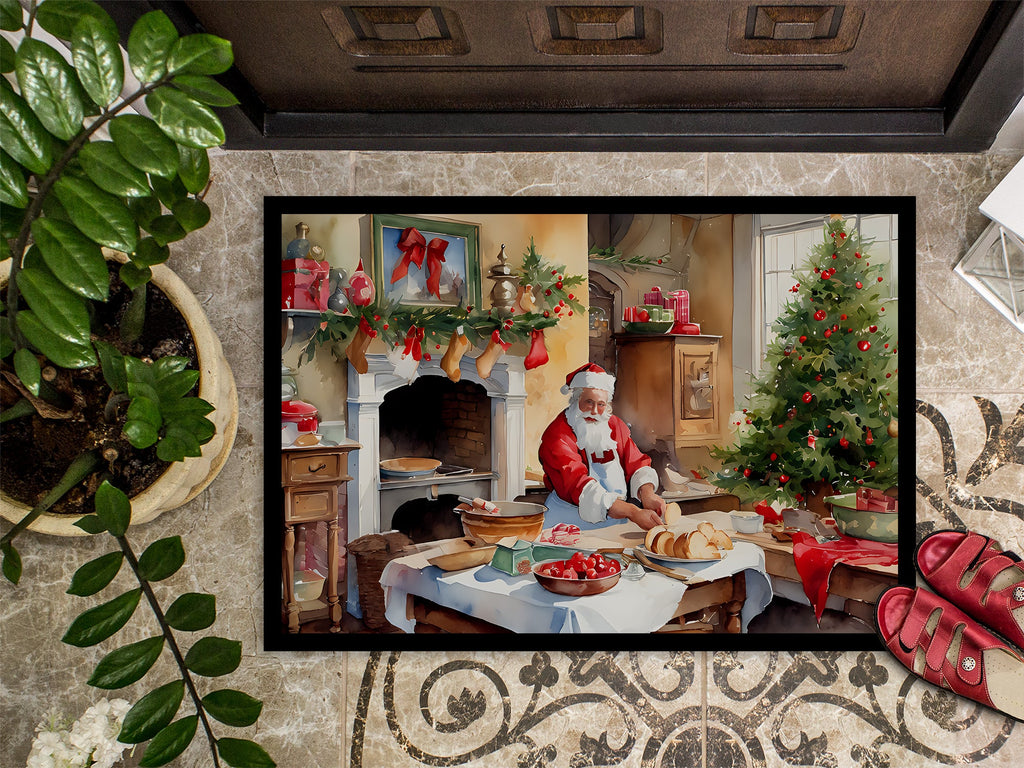 Cookies with Santa Claus Doormat