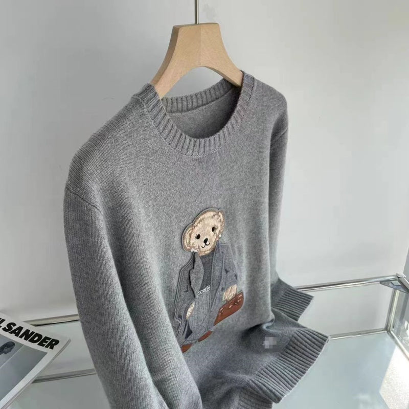 Spring Cashmere Ralph Lauren Bear Women's Knit Pullover | Streetwear