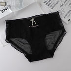 Stylish High-Grade Soft Cotton Lace Mid-Rise Panties