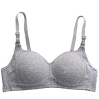 Breathable Cotton Girls' Ribbed Bodysuit Bra