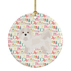 Kyi-Leo Merry Christmas Ceramic Ornament