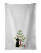 Labrador Retriever Black #3 Christmas Kitchen Towel Set of 2