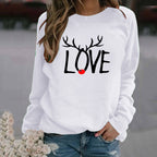 Christmas Pattern Printed Long Sleeve Sweatshirt for Women | Streetwear