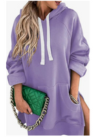 Long Hoodie with Side Slit | Streetwear