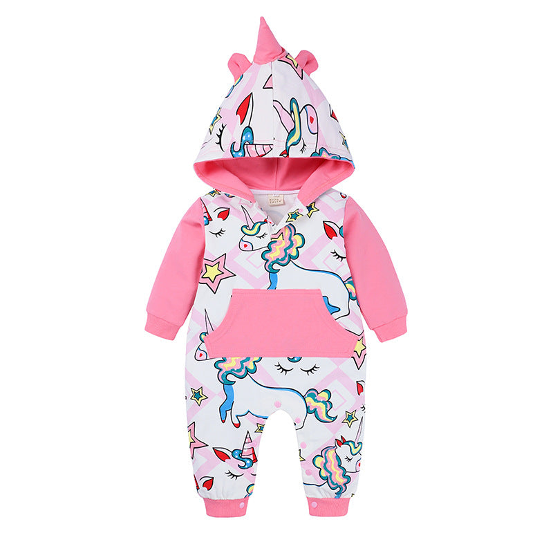 Dinosaur-Themed Baby Bodysuit for Infants