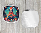 Monkey Christmas Compact Mirror