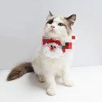Handmade Knitted Christmas Collar for Pets