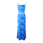Floral Spaghetti Strap Two-Piece Set