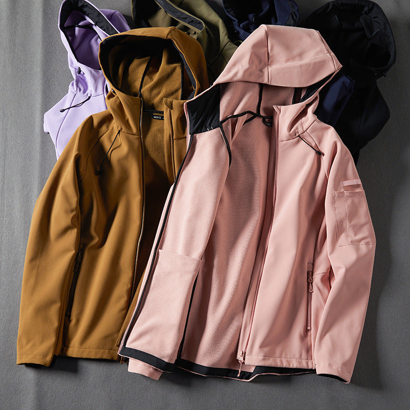 Men's Windproof Sports Jacket - Breathable Soft Shell