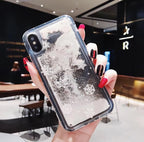 Snowflake Liquid Sand Christmas Phone Case | Protective Cover